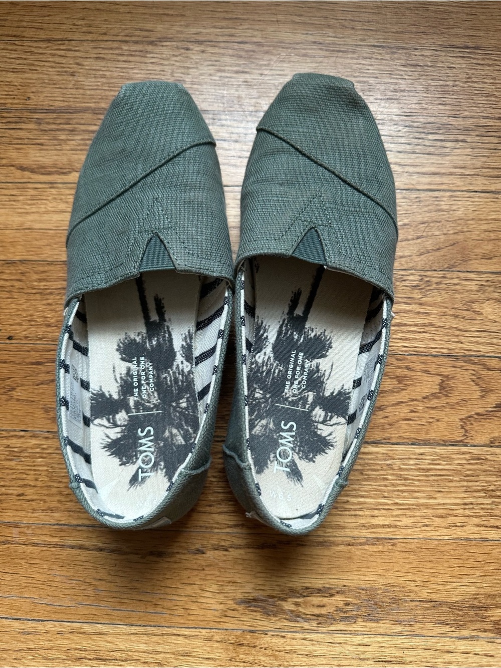 Toms Original Alpargata Slip-On Shoes in Pine Green - Women’s 6.5 (US)